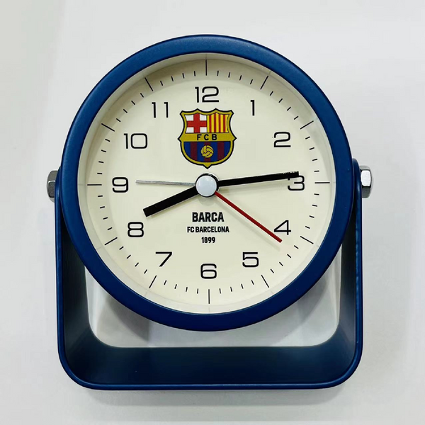 Inspired Barcelona Fan Rotating Metal Battery Powered Analogue Alarm Clock