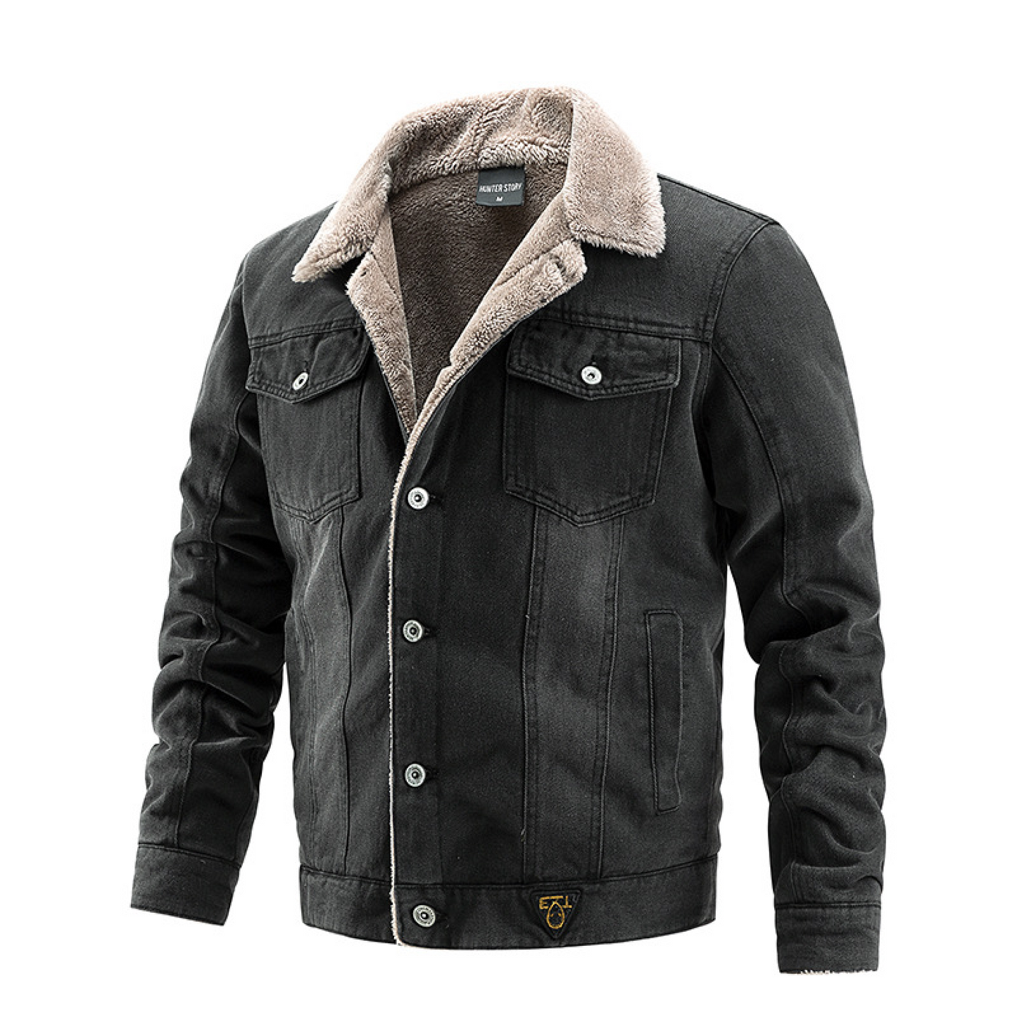 Men's Autumn and Winter Denim Jacket-Denim-Jacket