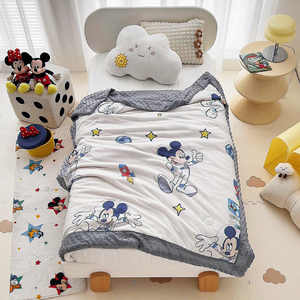 Cartoon Summer Quilt - Cool Bean Quilt for Children's Naps-Mickey Grey