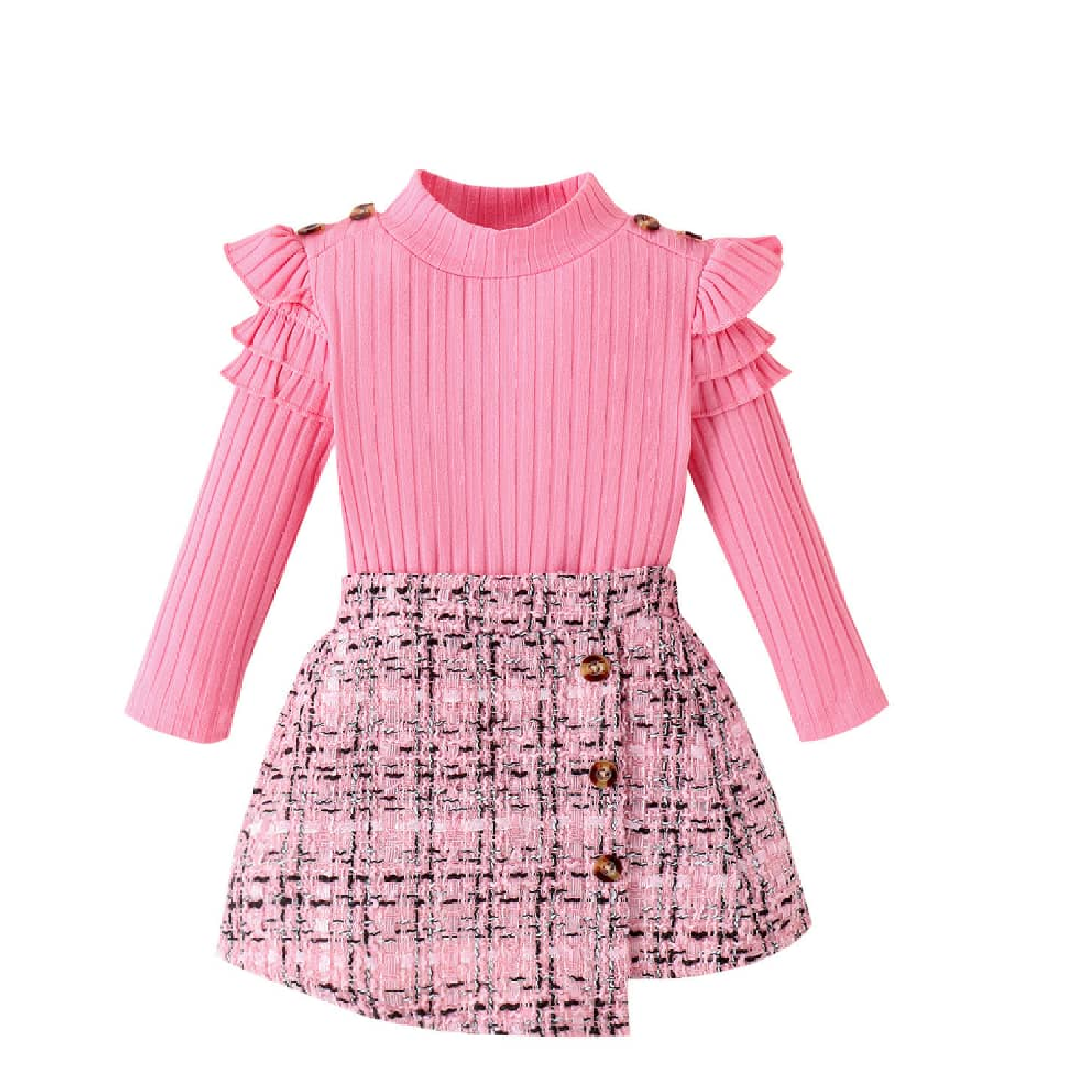 KAMFE HOM - Adorable 2 Piece Style and Ultimate Comfort for Your Little One- Pink