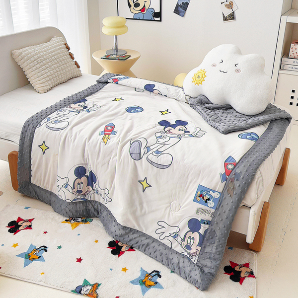 Cartoon Summer Quilt - Cool Bean Quilt for Children's Naps-Mickey Grey