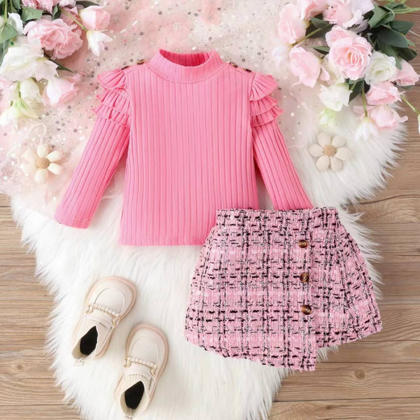 KAMFE HOM - Adorable 2 Piece Style and Ultimate Comfort for Your Little One- Pink