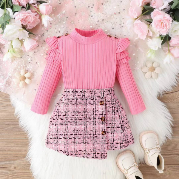 KAMFE HOM - Adorable 2 Piece Style and Ultimate Comfort for Your Little One- Pink