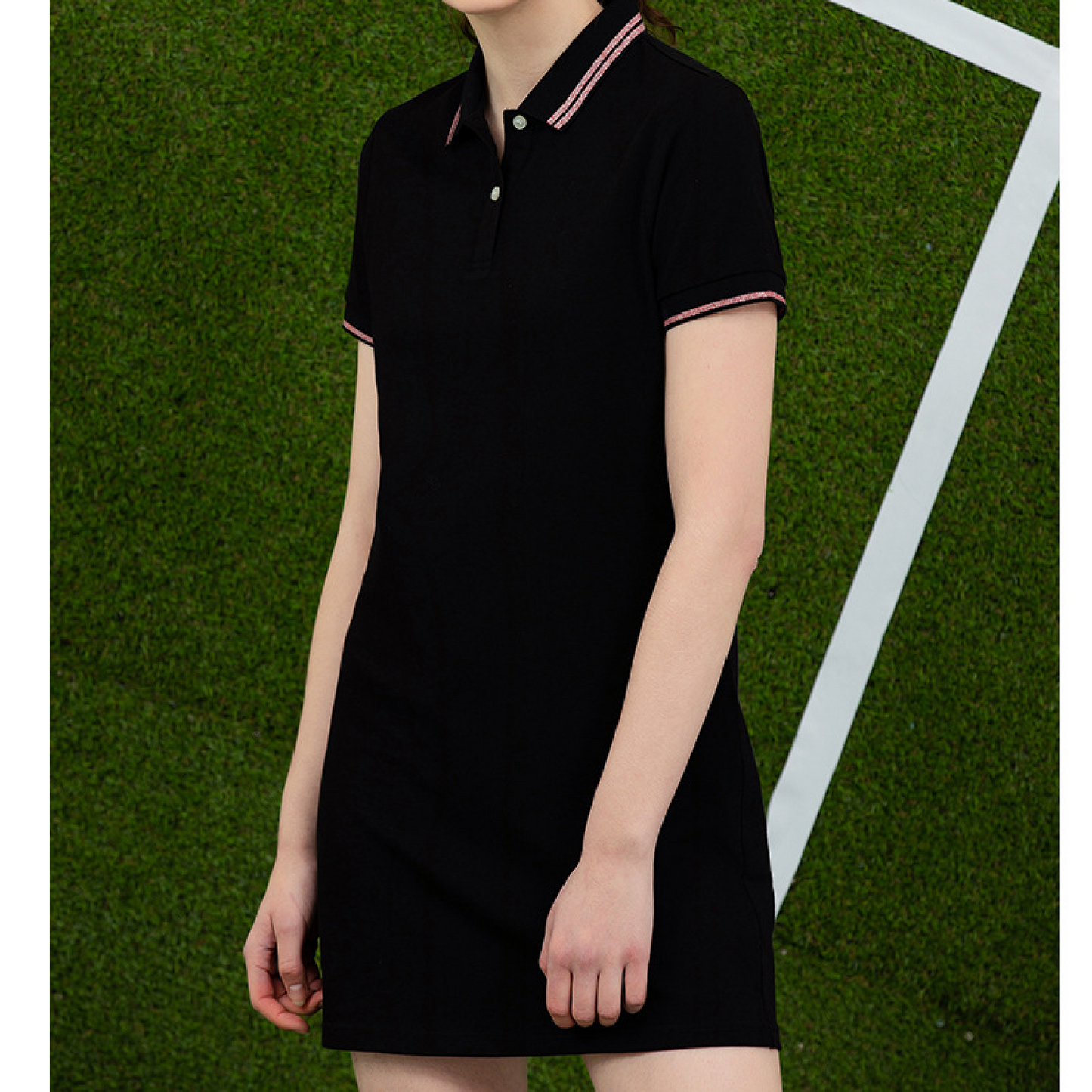 KAMFE HOM -Perfect Summer Polo Sport Dress Blend of Work and Sportswear