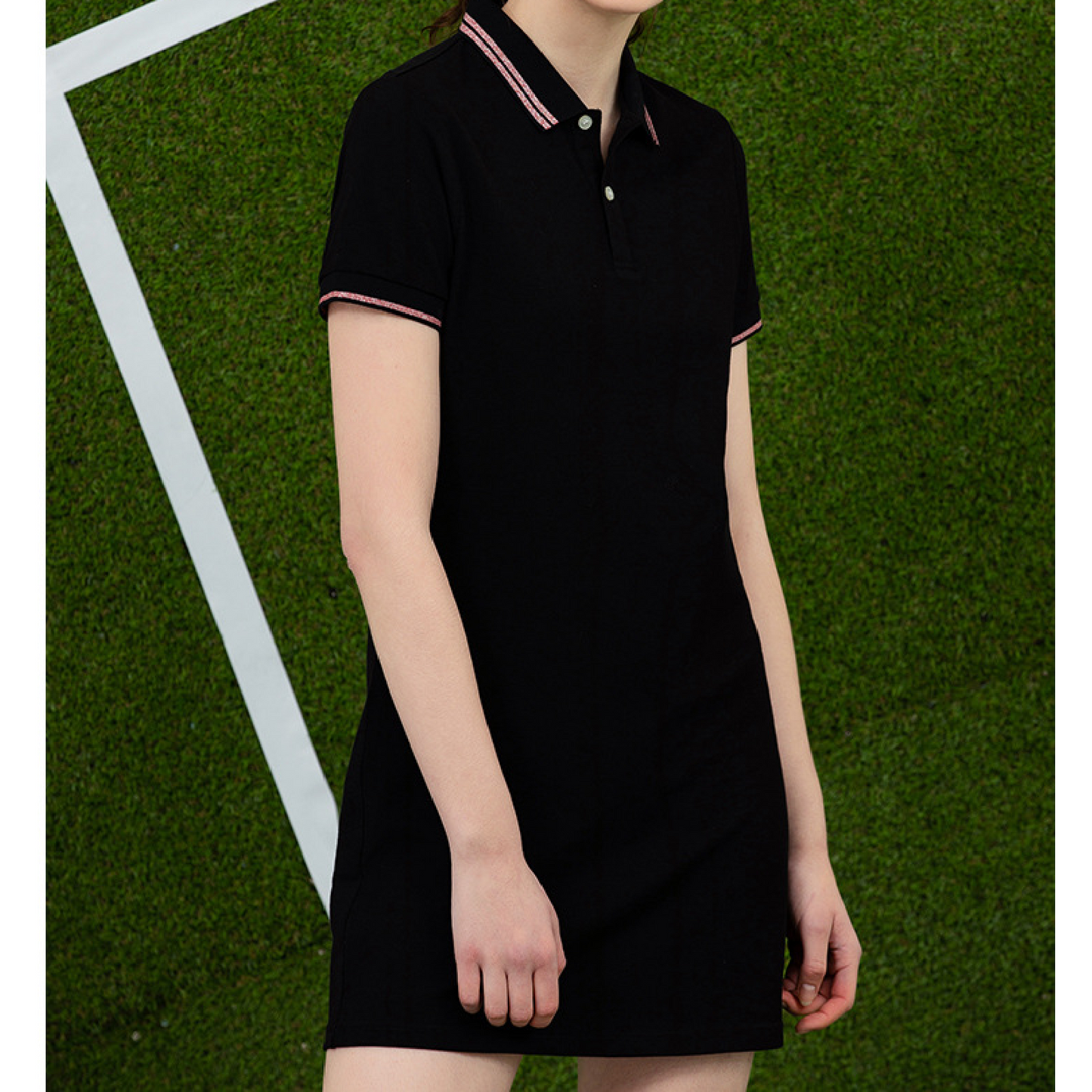 KAMFE HOM -Perfect Summer Polo Sport Dress Blend of Work and Sportswear