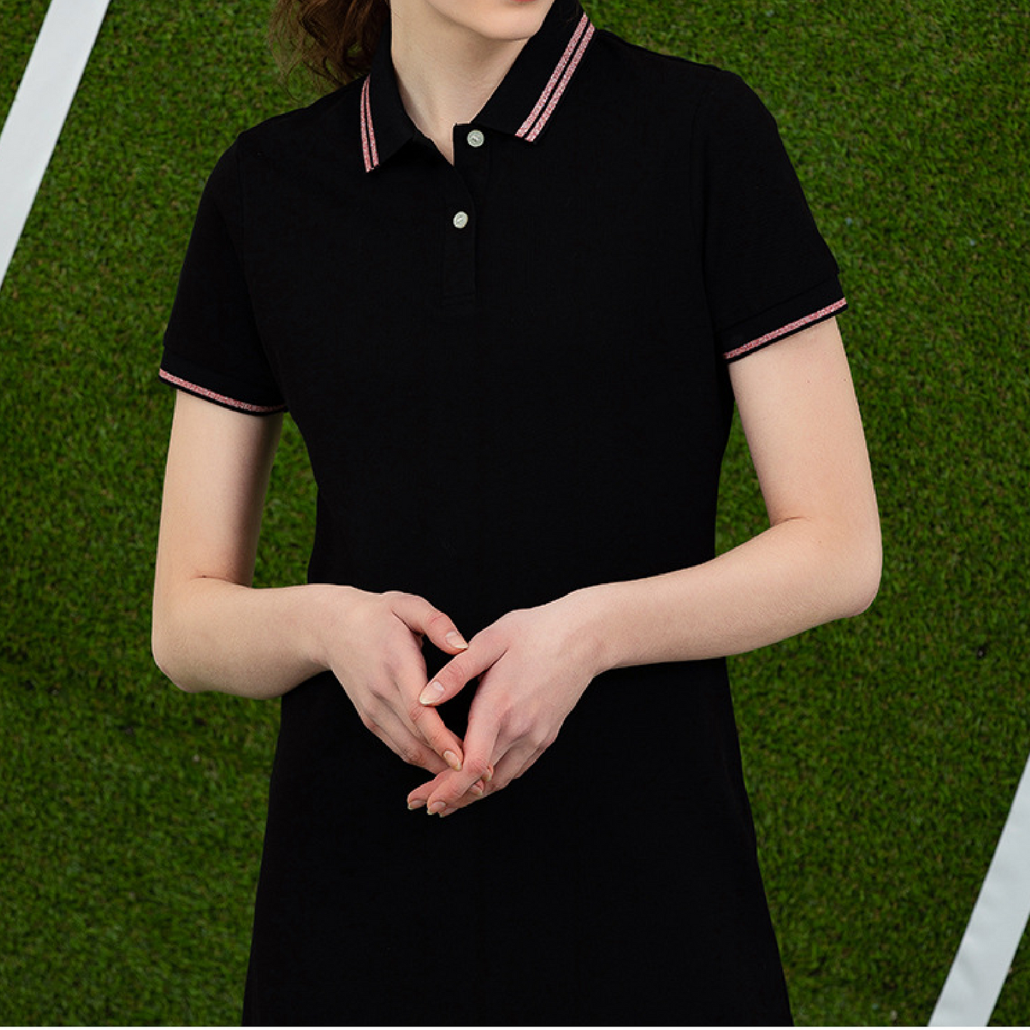 KAMFE HOM -Perfect Summer Polo Sport Dress Blend of Work and Sportswear