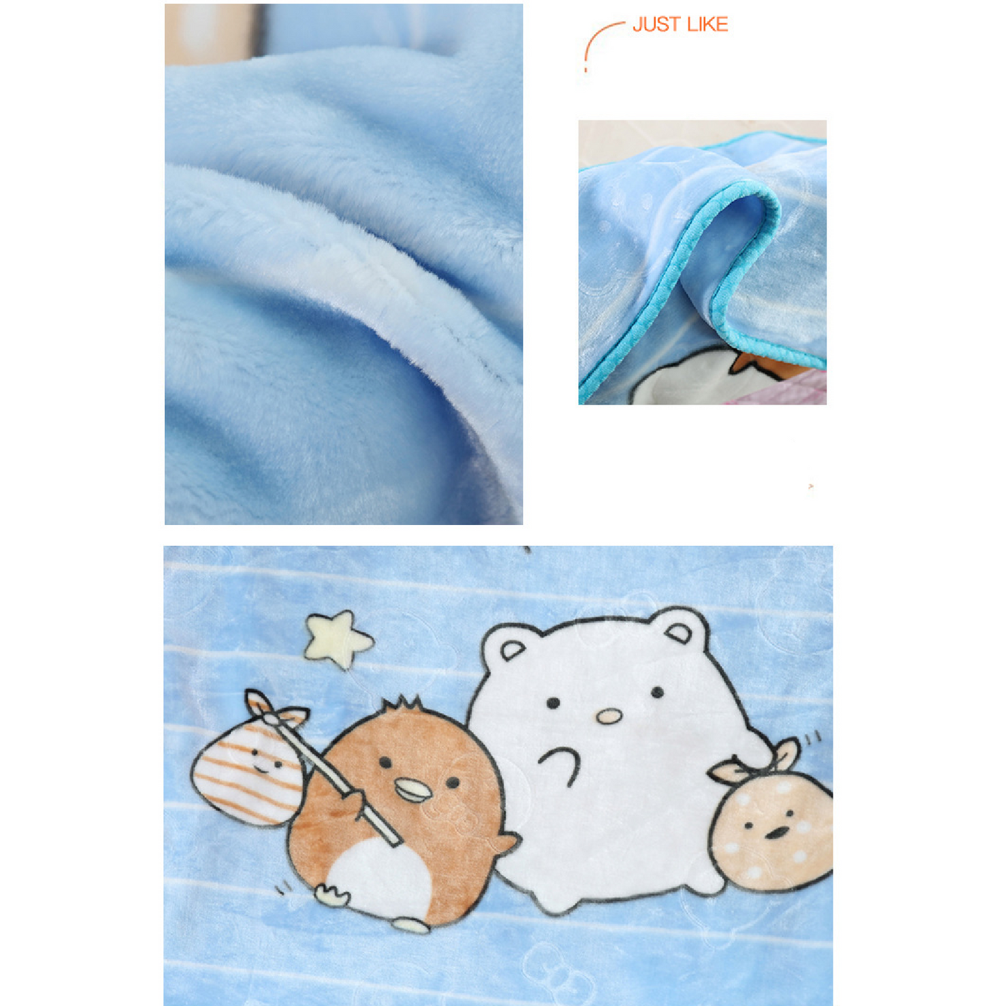 Double Layer Embossed Cartoon Children's Blanket Comfort and Fun Together