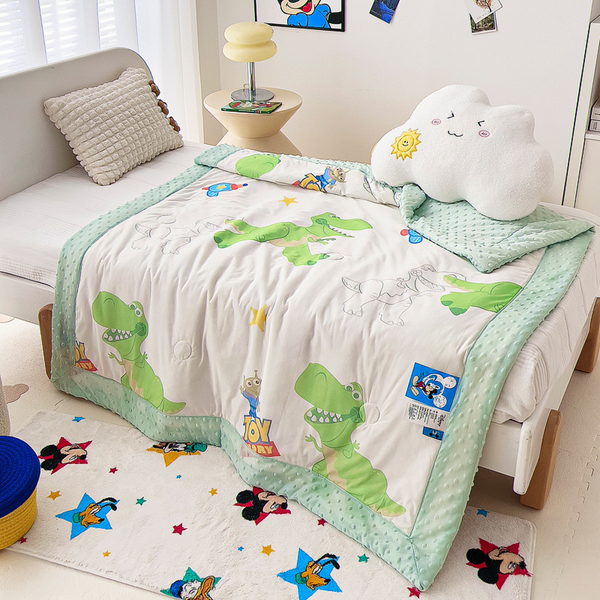 Cartoon Summer Quilt - Cool Bean Quilt for Children's Naps-Little Dinosaur