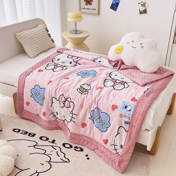 Cartoon Summer Quilt - Cool Bean Quilt for Children's Naps-Hello Kitty