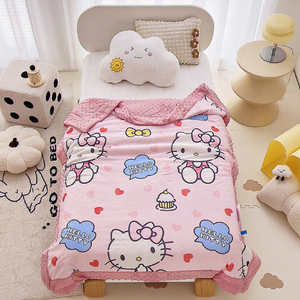 Cartoon Summer Quilt - Cool Bean Quilt for Children's Naps-Hello Kitty