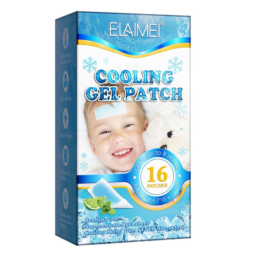 ELAIMEI - Cooling Gel Fever Patches Headache Patches -16 Patches