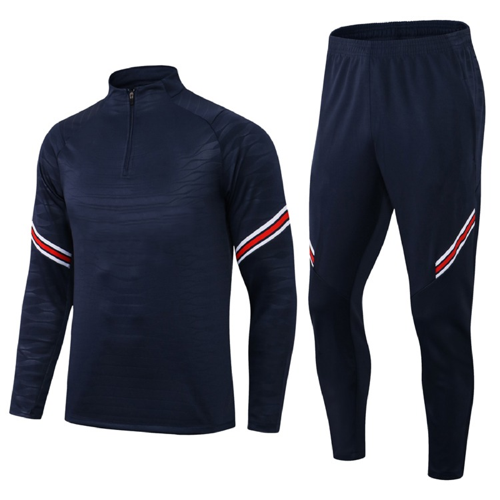 Half Zip Premium Sport Tracksuits - Comfort Meets Performance-Blue Red