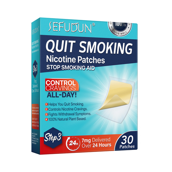 Sefudun Quit Smoking Patches, Nicotine Quit Smoking Plant Extract Patch - Step 3 -7mg