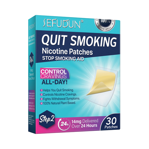 Sefudun Quit Smoking Patches, Nicotine Quit Smoking Plant Extract Patch - Step 2 -14mg