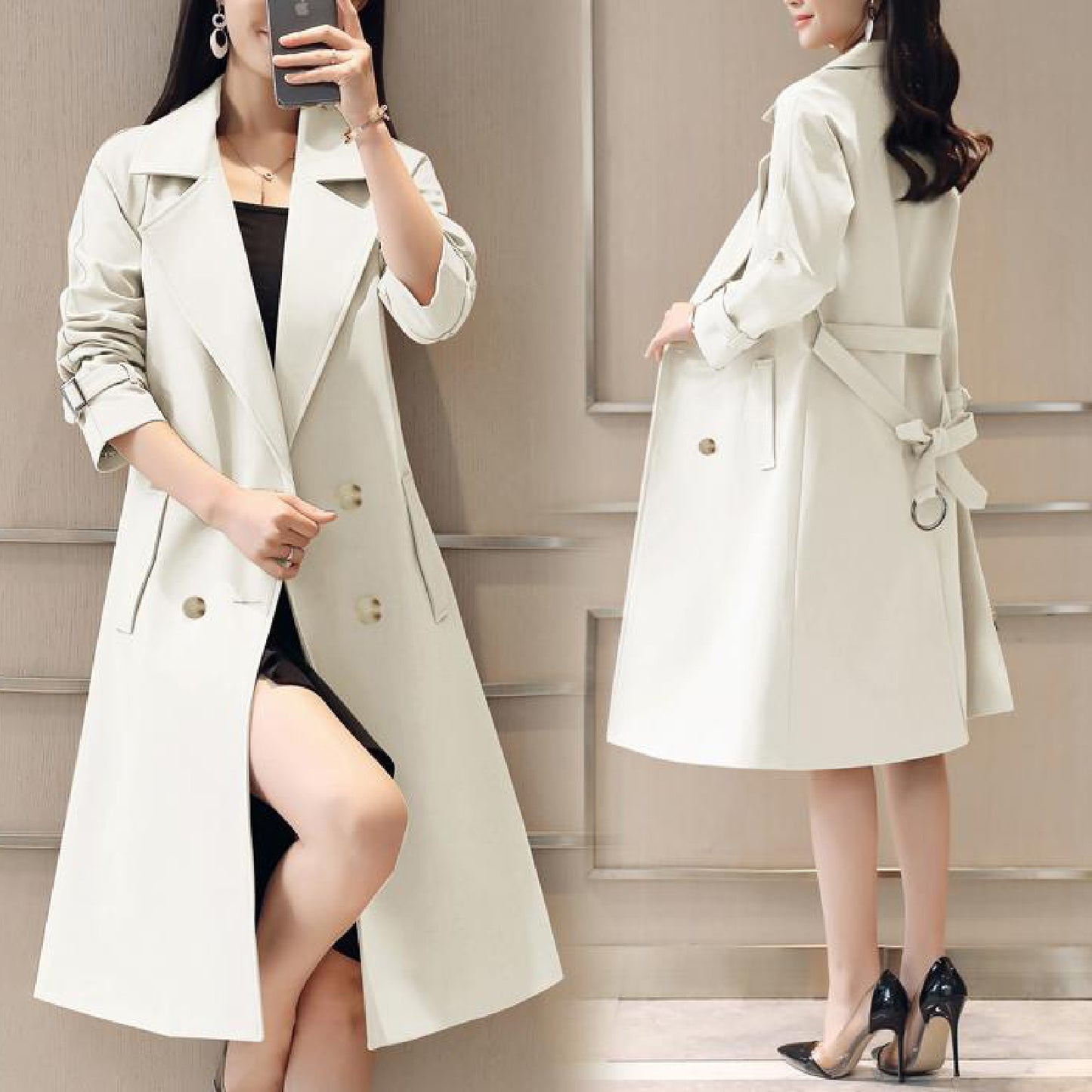 Extravagant Women's Windbreaker Coat All Season-Ladies Coats