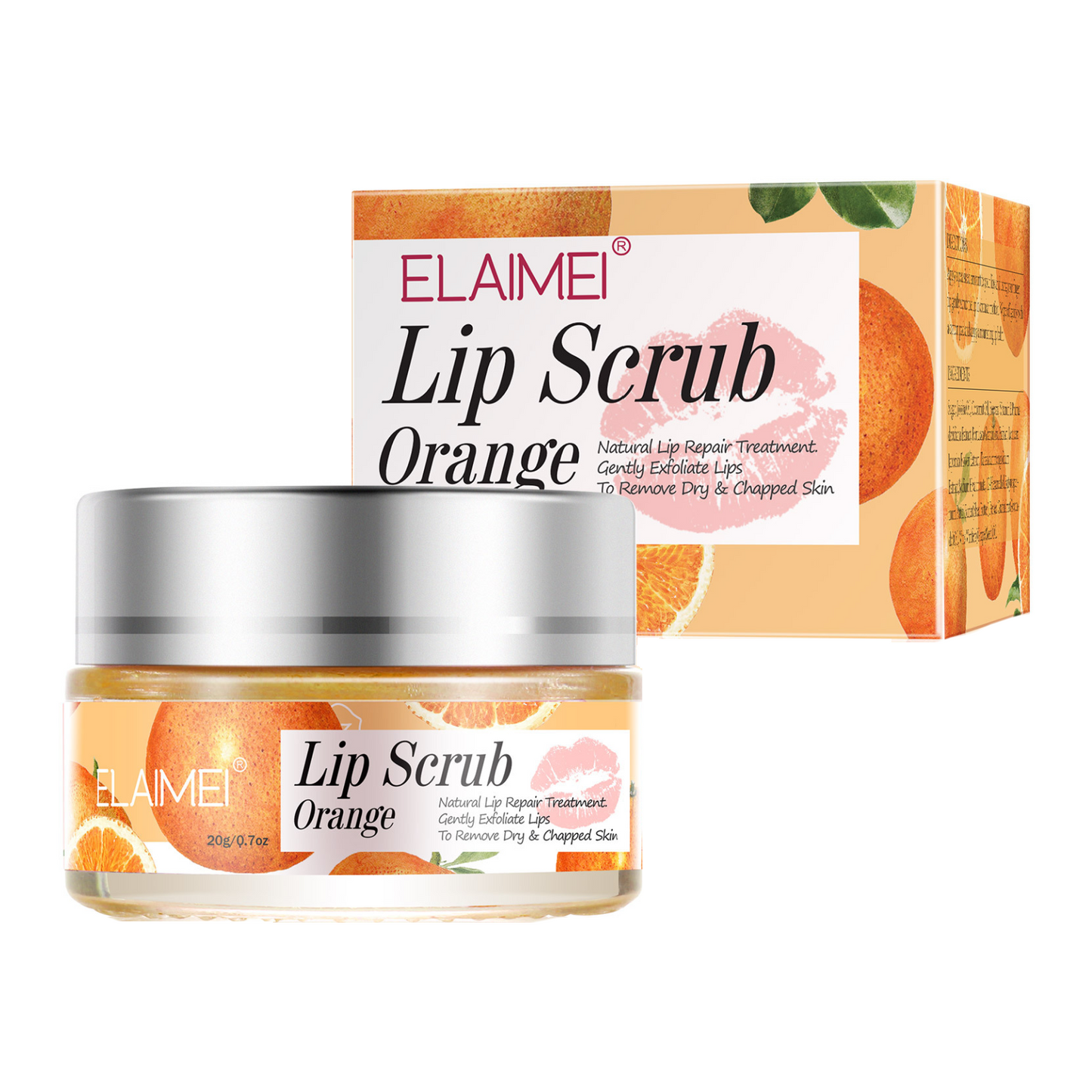 ELAIMEI - Lip Scrub Exfoliator and Moisturizer-Lip Repair for Chapped Dry Lips