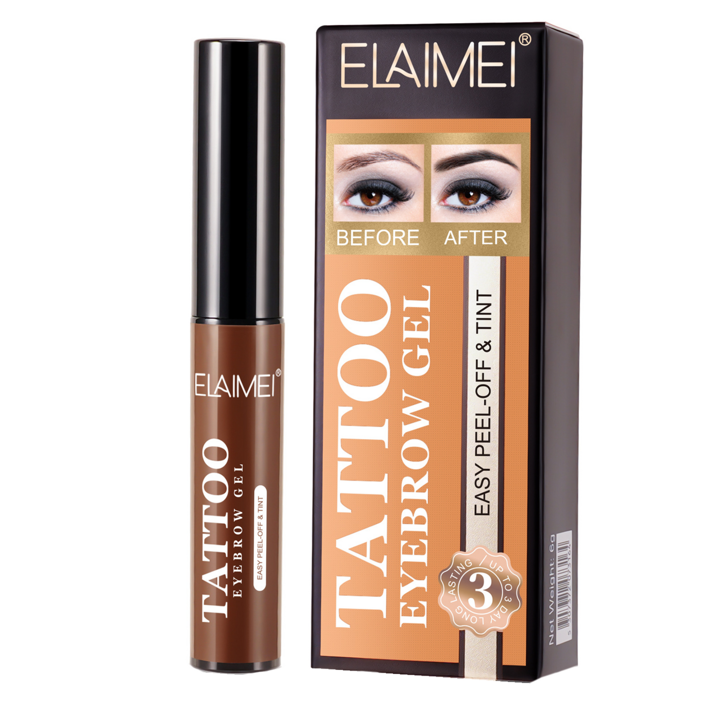 ELAIMEI - Tattoo Eyebrow Gel Easy Peel-Off and Tint