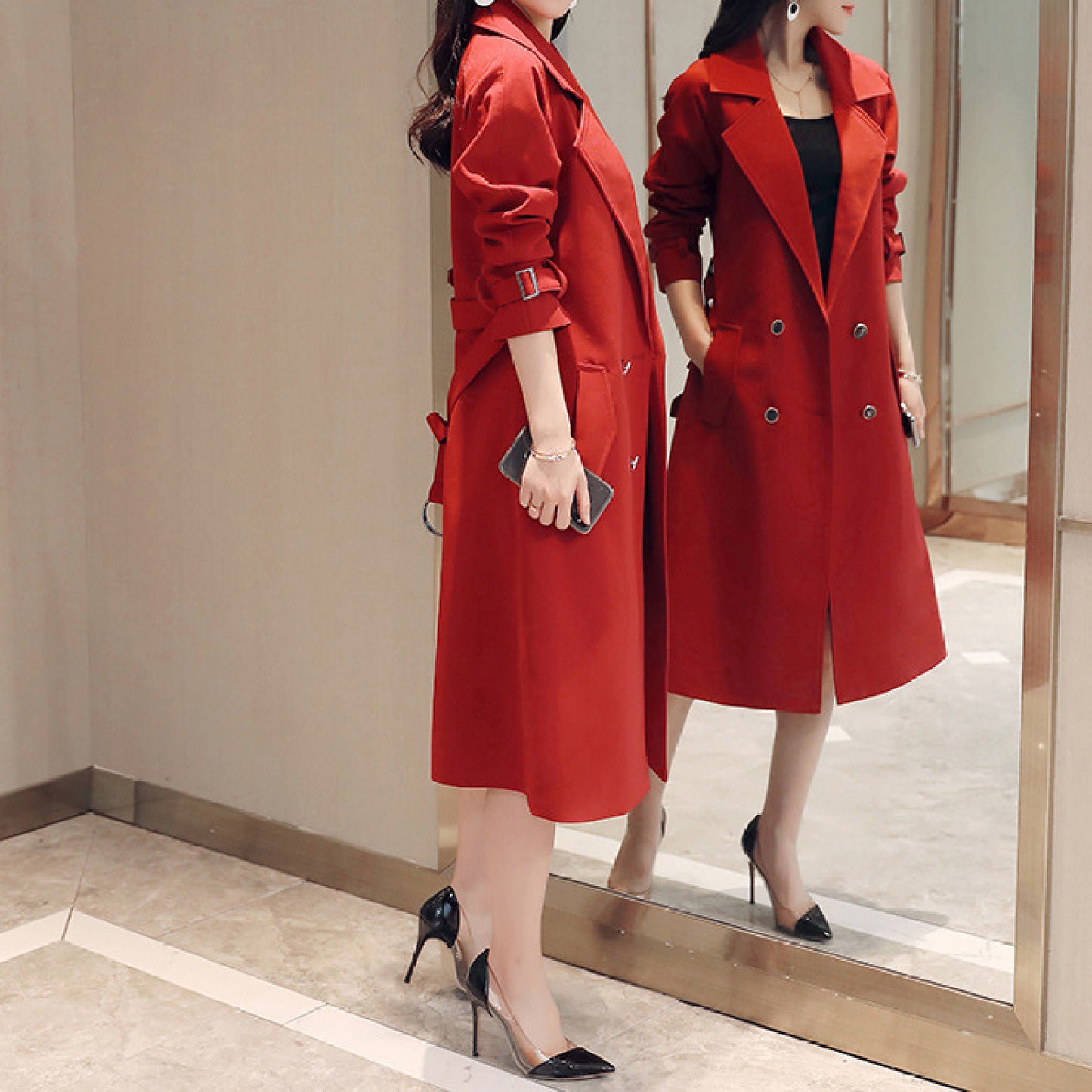 Extravagant Women's Windbreaker Coat All Season-Ladies Coats