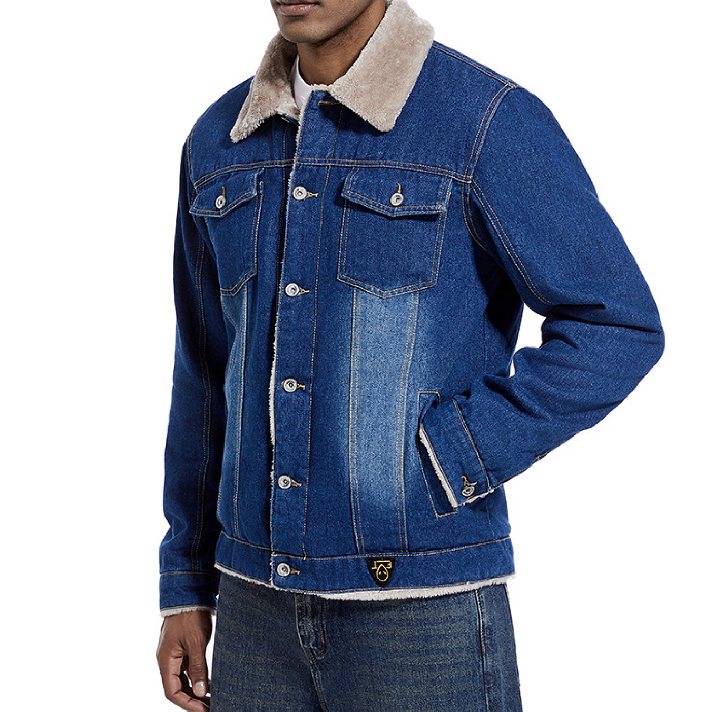 Men's Autumn and Winter Denim Jacket-Denim-Jacket