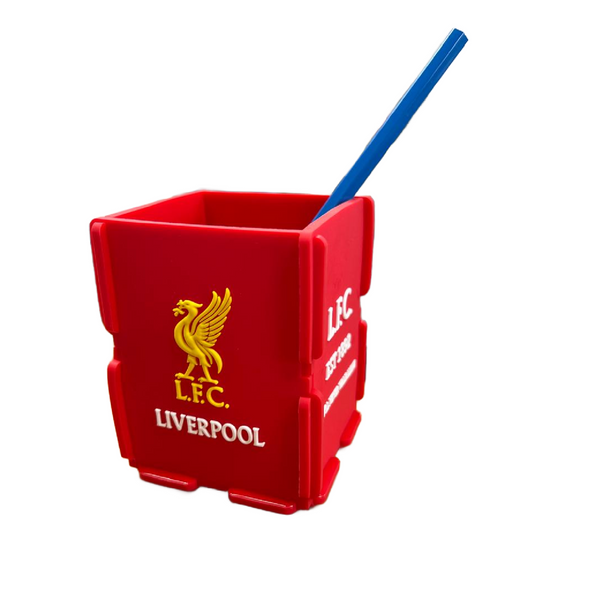 Inspired Football Team Pen and Pencil Holder -Pen Desk Organizer -Liverpool