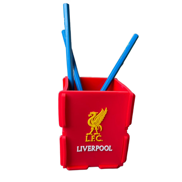 Inspired Football Team Pen and Pencil Holder -Pen Desk Organizer -Liverpool