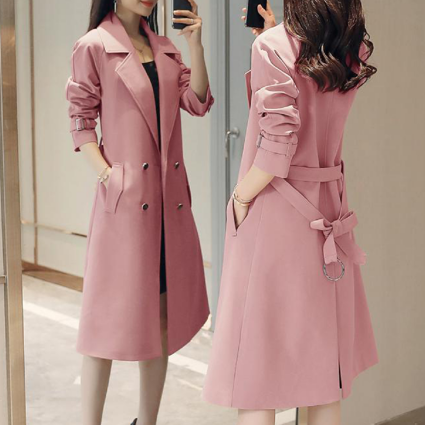 Extravagant Women's Windbreaker Coat All Season-Ladies Coats