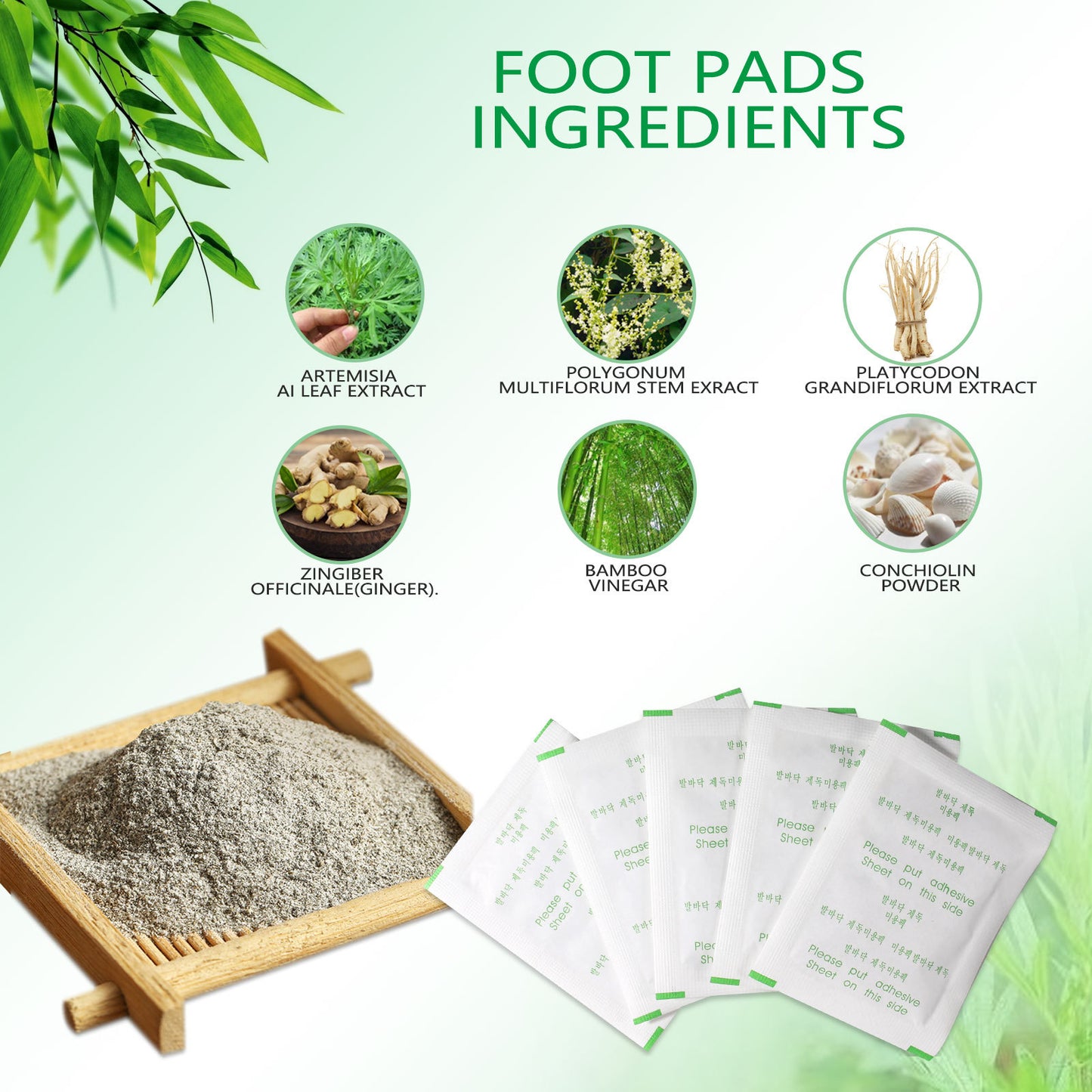 ELAIMEI - Natural Detox Foot Pads -10 patches