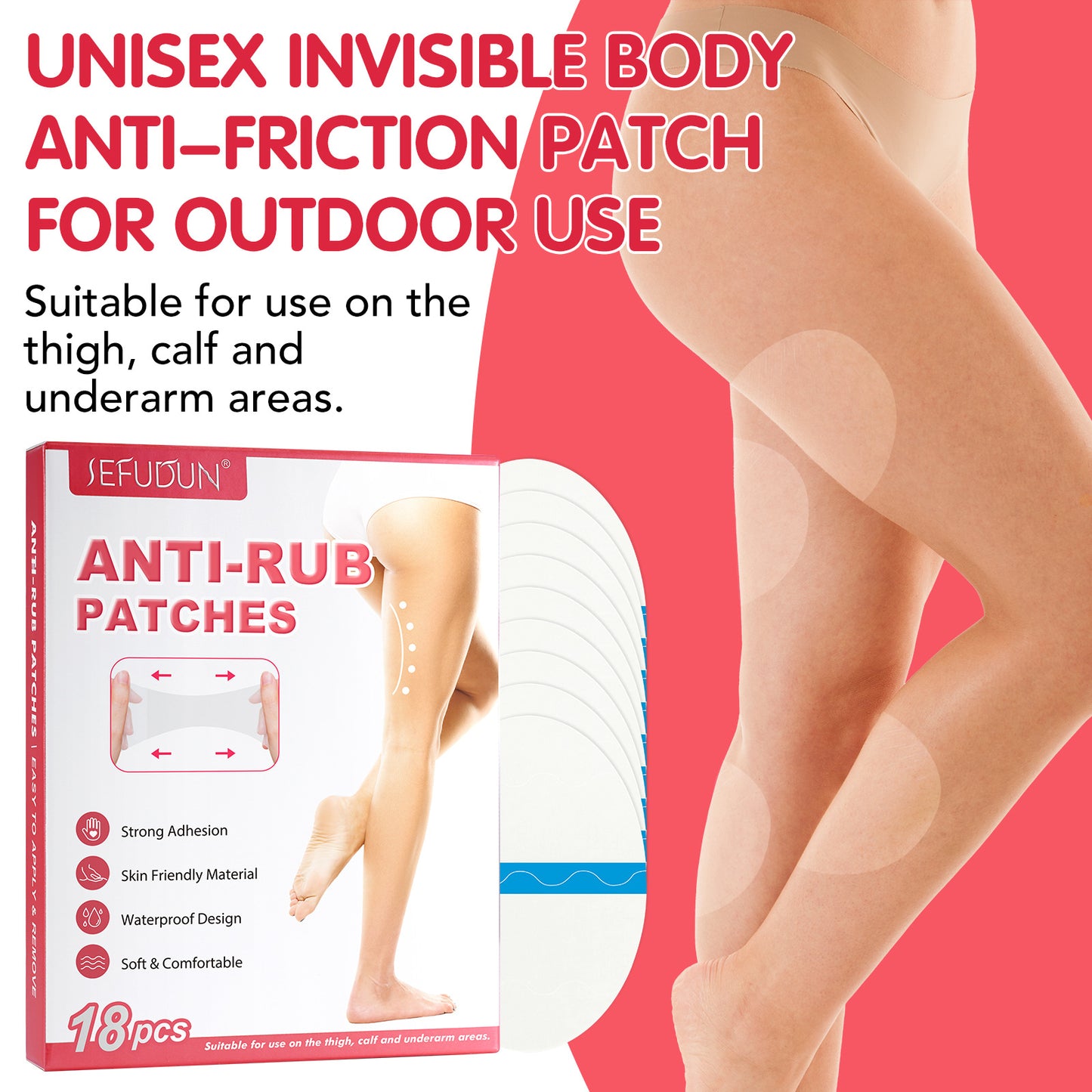 SEFUDUN - Anti Rub Patches-Anti Chafing Protection Thighs- Sticker-Invisible Sticker