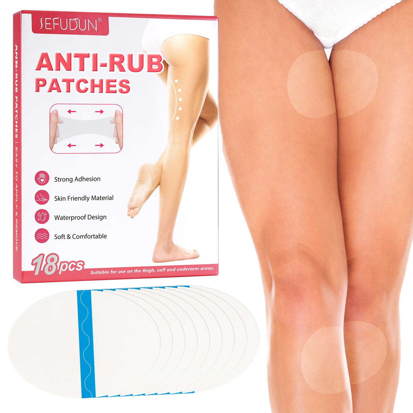 SEFUDUN - Anti Rub Patches-Anti Chafing Protection Thighs- Sticker-Invisible Sticker