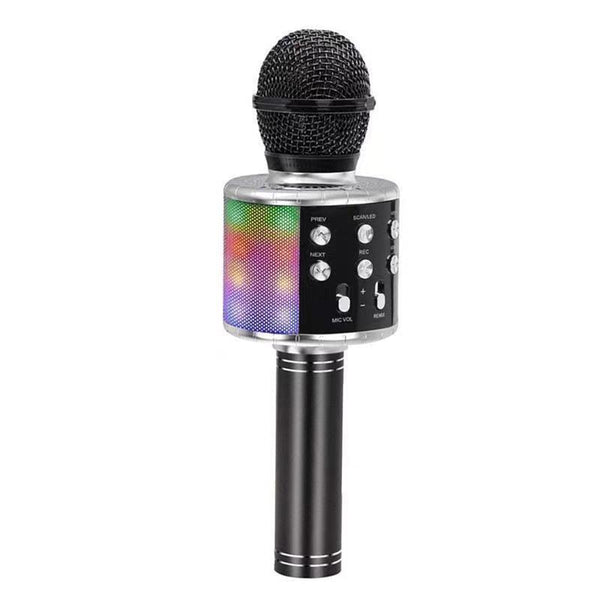 Karaoke Microphone, 5-in-1 Wireless Bluetooth Karaoke Mic for Adults Kids, Handheld Mics Speaker with LED Lights,Christmas Birthday Gifts for All Ages