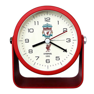 Inspired Liverpool Fan Rotating Metal Battery Powered Analogue Alarm Clock