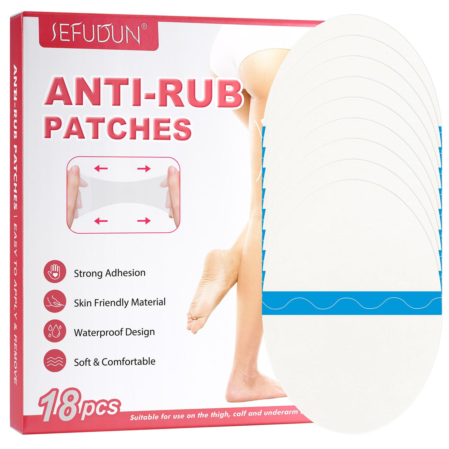 SEFUDUN - Anti Rub Patches-Anti Chafing Protection Thighs- Sticker-Invisible Sticker