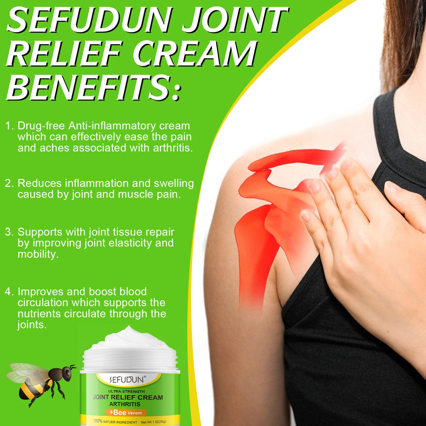 SEFUDUN - Joint Relief Cream -Arthritis - Quick Effect