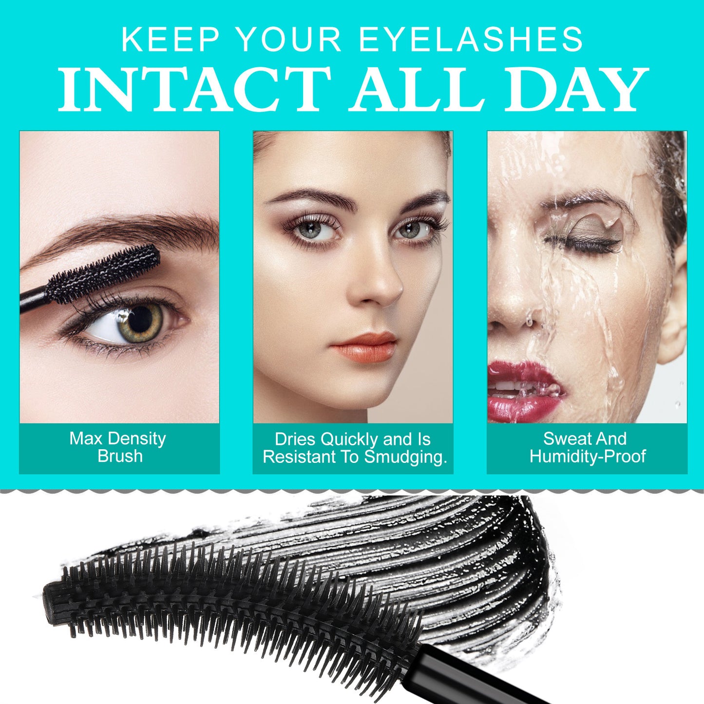 IKZEE - Waterproof False Lash Effect Curling and Long Lasting Volumizing Mascara