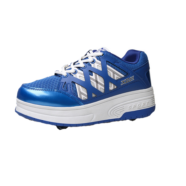 Funky Double-Wheeled Roller Heelys Sneaker Shoes/Blue